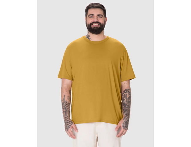 Camiseta Essencial Malwee Masculina Plus Size Algodão 1000137164 - Atacado