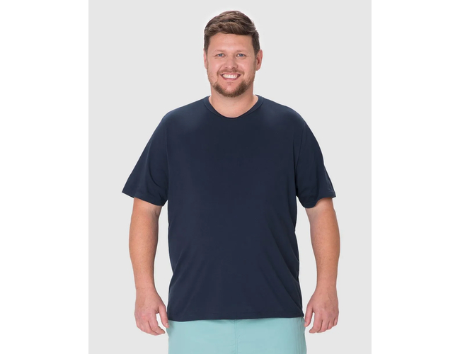Camiseta Essencial Malwee Masculina Plus Size Algodão 1000137164 - Atacado