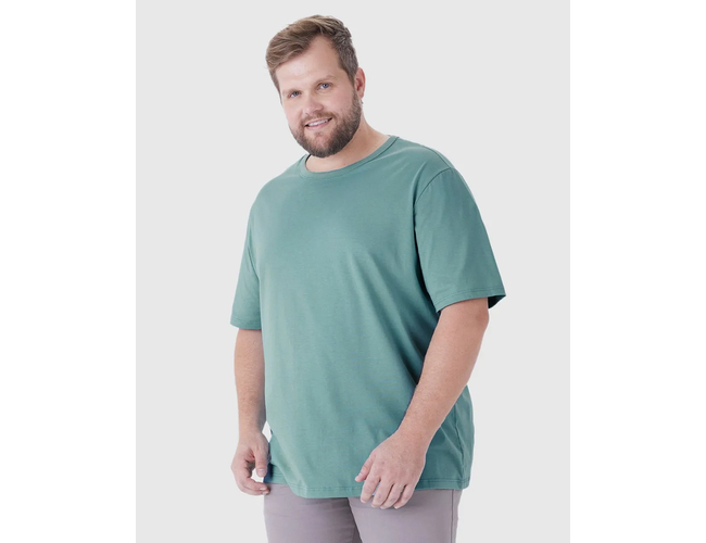 Camiseta Essencial Malwee Masculina Plus Size Algodão 1000137164 - Atacado