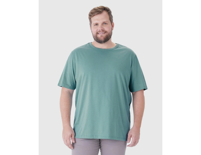 Camiseta Essencial Malwee Masculina Plus Size Algodão 1000137164 - Atacado