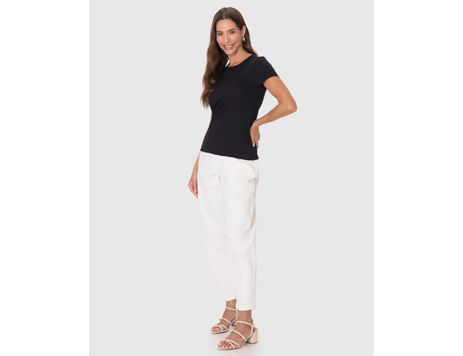 Blusa Básica Malwee Feminina Baby Look Em Algodão 1000004499 - Atacado