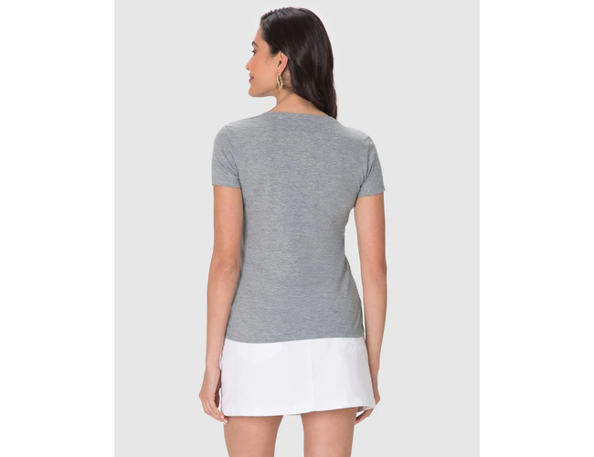 Blusa Básica Malwee Feminina Baby Look Em Algodão 1000004499 - Atacado