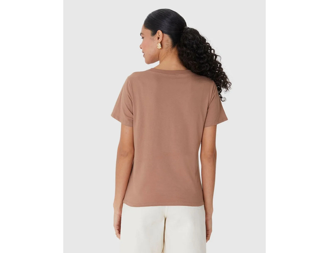 Blusa Básica Malwee Feminina Decote Redondo Com Pesponto Em Algodão 1000102559 - Atacado