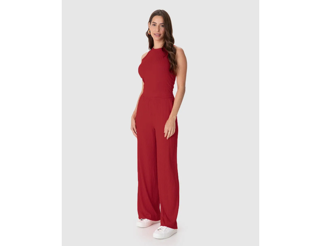 Regata Básica Malwee Feminina Long Cropped Em Malha Canelada De Viscose 1000113554 - Atacado