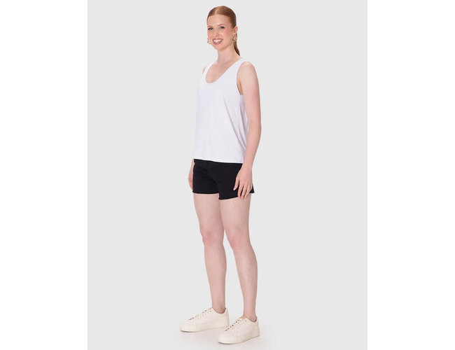 Regata Básica Malwee Feminina Evasê Viscose Stretch 1000132870 - Atacado