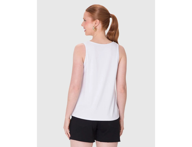 Regata Básica Malwee Feminina Evasê Viscose Stretch 1000132870 - Atacado