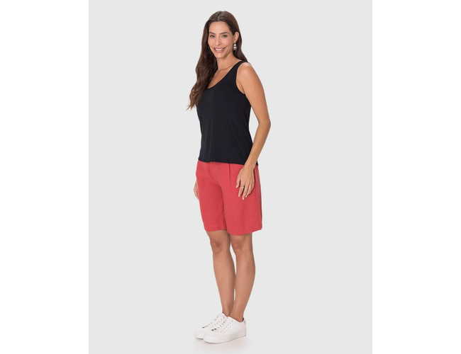 Regata Básica Malwee Feminina Evasê Viscose Stretch 1000132870 - Atacado