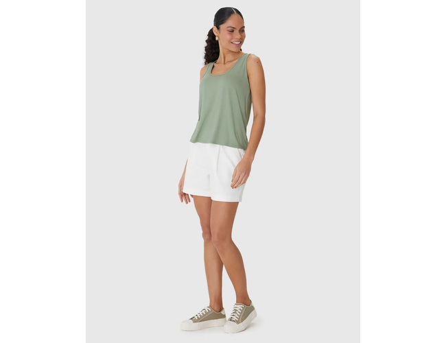 Regata Básica Malwee Feminina Evasê Viscose Stretch 1000132870 - Atacado