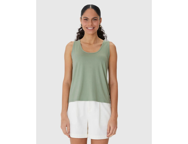 Regata Básica Malwee Feminina Evasê Viscose Stretch 1000132870 - Atacado