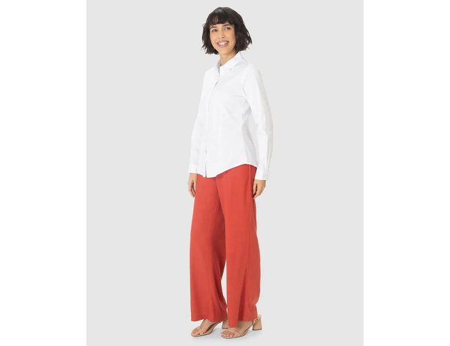 Camisa Básica Malwee Feminina Manga Longa Em Tricoline 1000124676 - Atacado