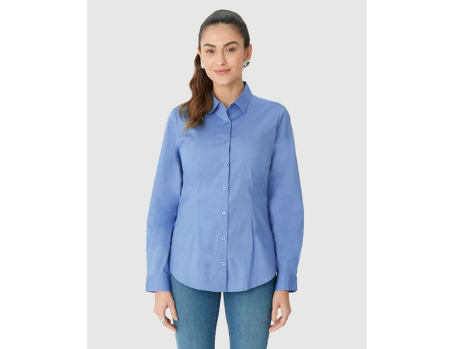 Camisa Básica Malwee Feminina Manga Longa Em Tricoline 1000124676 - AtacadoCamisa Básica Malwee Feminina Manga Longa Em Tricoline 1000124676 - Atacado