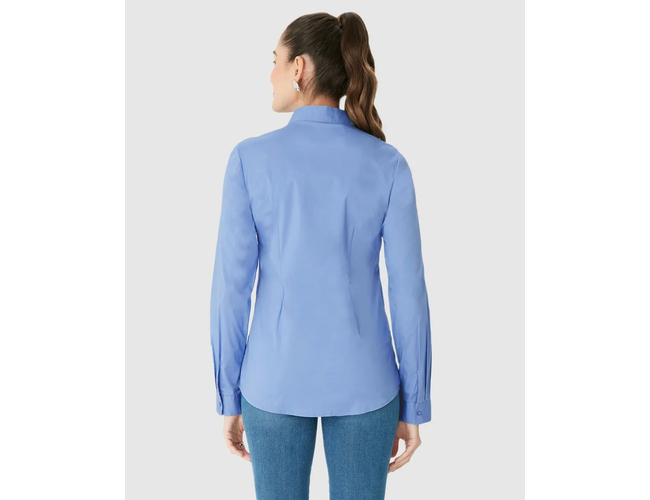 Camisa Básica Malwee Feminina Manga Longa Em Tricoline 1000124676 - Atacado