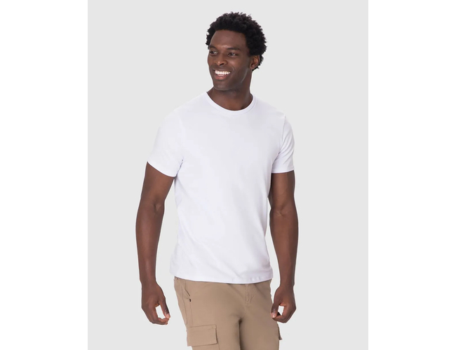 Camiseta Básica Malwee Masculina Slim Cotton Light 1000133943 - Atacado
