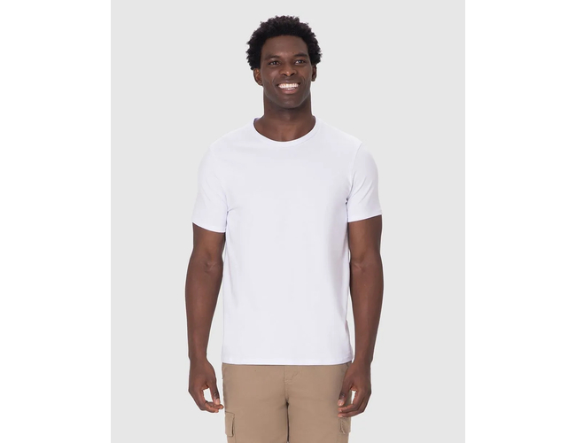 Camiseta Básica Malwee Masculina Slim Cotton Light 1000133943 - Atacado