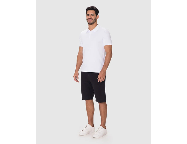 Camisa Polo Básica Malwee Masculina Gola Clássica Abertura Lateral Em Malha Algodão 1000133948 - Atacado