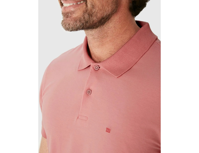 Camisa Polo Básica Malwee Masculina Gola Clássica Abertura Lateral Em Malha Algodão 1000133948 - Atacado