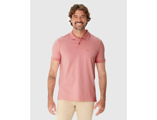 Camisa Polo Básica Malwee Masculina Gola Clássica Abertura Lateral Em Malha Algodão 1000133948 - Atacado