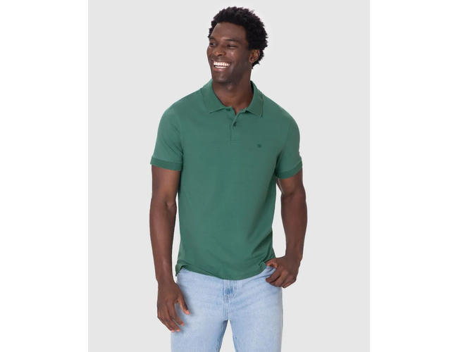 Camisa Polo Básica Malwee Masculina Gola Clássica Abertura Lateral Em Malha Algodão 1000133948 - Atacado