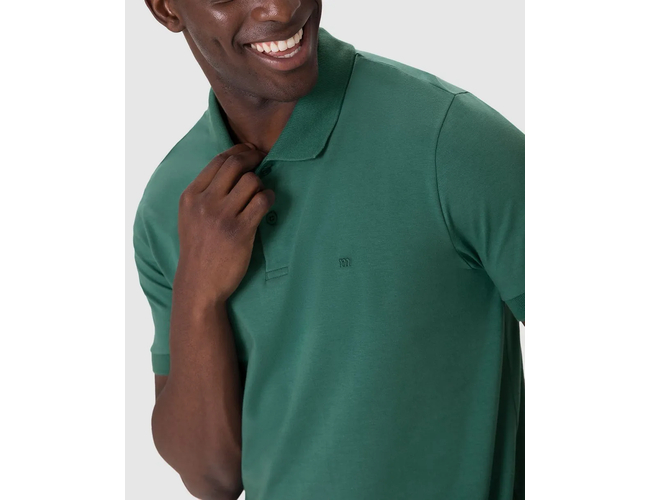 Camisa Polo Básica Malwee Masculina Gola Clássica Abertura Lateral Em Malha Algodão 1000133948 - Atacado