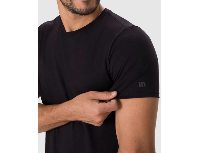 Camiseta Movimento Masculina Malwee Slim Em Malha Anti Odor 1000137333 - Atacado