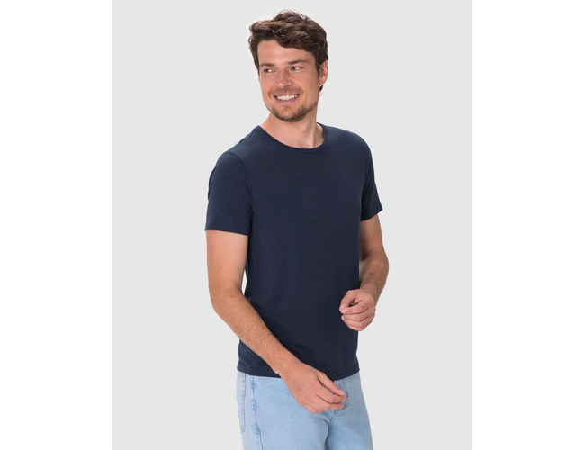 Camiseta Movimento Masculina Malwee Slim Em Malha Anti Odor 1000137333 - Atacado