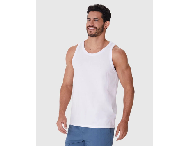 Regata Básica Malwee Masculina Alça Estreita Etiqueta Estampada Em Algodão 1000137336 - Atacado