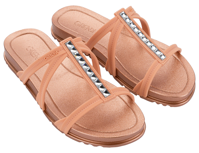 Rasteira Feminina Grendha Cristais - 19340 - Atacado