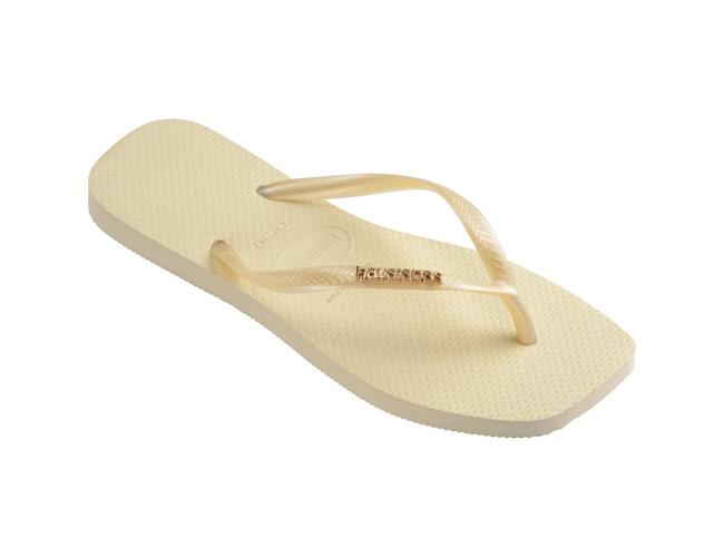 Chinelo Feminino Havaianas Slim Square Logo Metallic - Atacado
