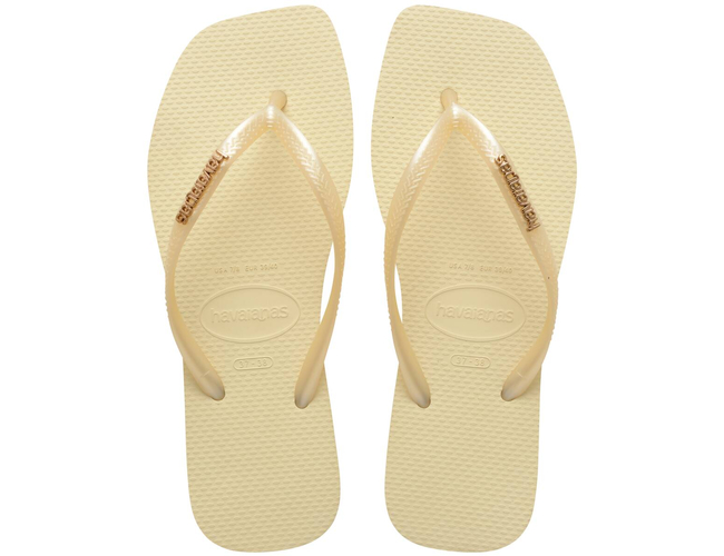 Chinelo Feminino Havaianas Slim Square Logo Metallic - Atacado