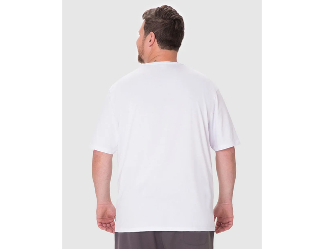 Camiseta Básica Malwee Masculina Plus Size Decote V Manga Curta Em Algodão 1000137166 - Atacado