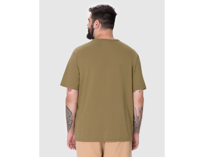 Camiseta Básica Malwee Masculina Plus Size Decote V Manga Curta Em Algodão 1000137166 - Atacado