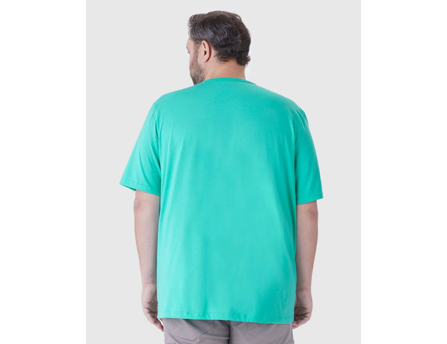 Camiseta Básica Malwee Masculina Plus Size Decote V Manga Curta Em Algodão 1000137166 - Atacado