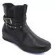 Bota Cano Baixo Feminina Mooncity 71083 Preto - Atacado