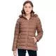 Jaqueta Feminina Puffer Com Capuz Peluciada 620239 - Atacado