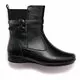 Bota Feminina Rasteira Cano Curto Com Zíper 71147 Mooncity - Atacado