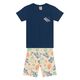 Conjunto infantil menino de baleia Brandili 26530 - Atacado