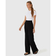 Calça Wide Leg Feminina Cintura Alta Viscose Canelada 1000110527 - Atacado