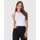 Regata Básica Malwee Feminina Long Cropped Em Malha Canelada De Viscose 1000113554 - Atacado